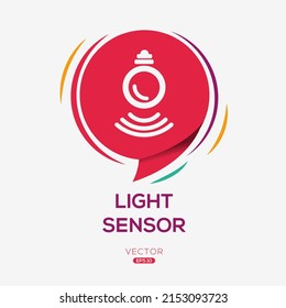 Creative (Light Sensor) Icon, Vector Sign.