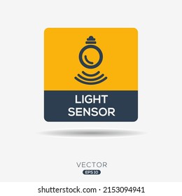 Creative (Light Sensor) Icon, Vector Sign.