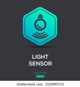 Creative (Light Sensor) Icon, Vector Sign.