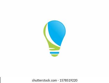 Creative light symbol logo design template. Smart symbol icon.