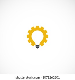 Creative lightbulb gear vector designs