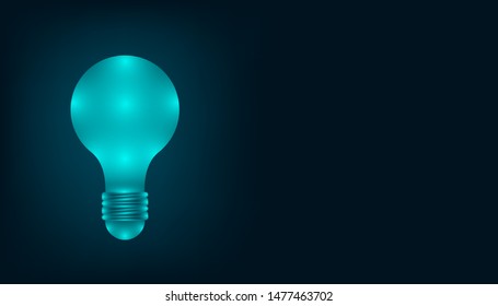 the creative lightbulb ideas that mean everything from your brain. copy space for your nice text. vector illustration eps10
