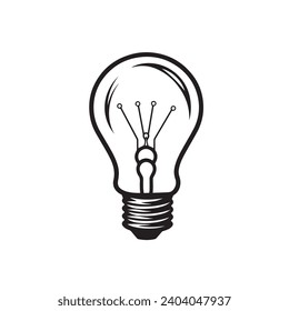Creative Lightbulb logo vector illustration. Creative Lightbulb vector Icon and Sign.