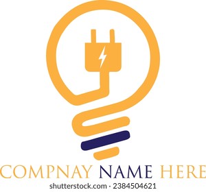 creative lighting bulb logo design