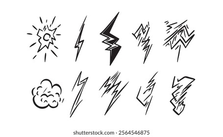 Creative Lightning Vector Pack for Designers