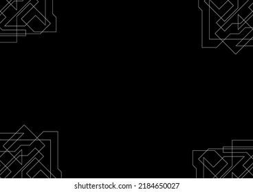 diseño creativo de líneas de arte en blanco y negro. diseño vectorial de fondo atractivo. arte abstracto muy hermoso.