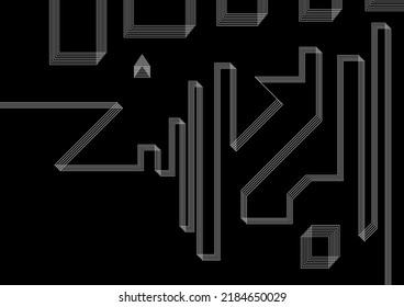 diseño creativo de líneas de arte en blanco y negro. diseño vectorial de fondo atractivo. arte abstracto muy hermoso.