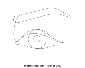 Creative Line Art Eye Vector Stock Vector (royalty Free) 2044365485 