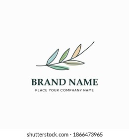 diseño del logotipo de la marca de la línea de arte creativo