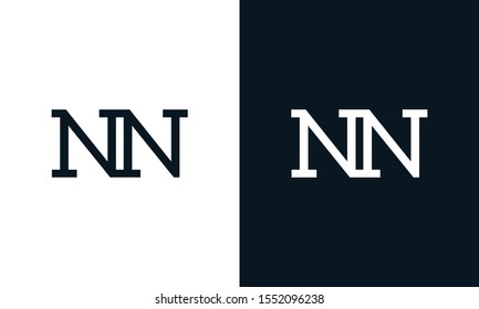 Creative line art letter NN logo. This logo icon incorporate with two letter in the modern way.
