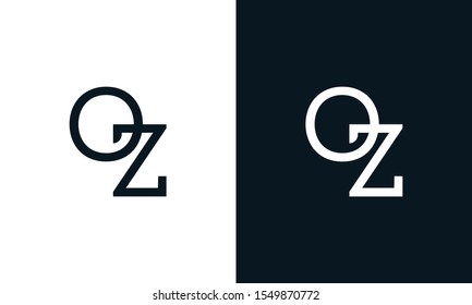 Creative Line Art Letter Oz Logo Stock Vector (Royalty Free) 1549870772 ...