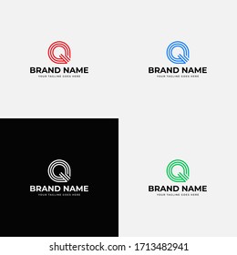 Creative line art style Modern Initial Letter Q logo design vector template. Professional q letter icon design elements for business or corporate identity.