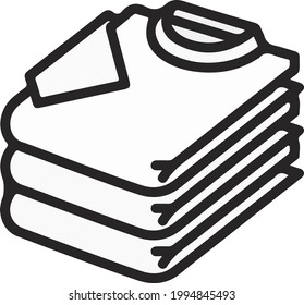 T-Shirt-Symbol für kreative Linien