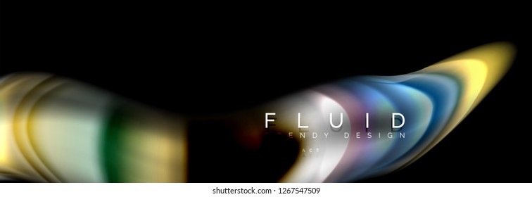 Arte de línea creativa. Fondo de banner vector. Movimiento abstracto. Patrón gráfico moderno. Resumen de los antecedentes comerciales.
