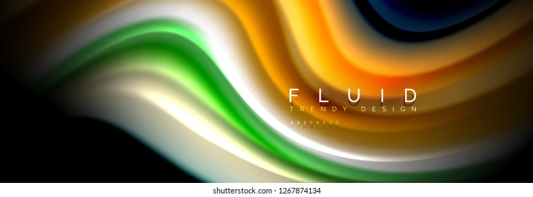 Arte de línea creativa. Fondo de banner vector. Movimiento abstracto. Patrón gráfico moderno. Resumen de los antecedentes comerciales.