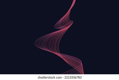 Creative line art. Vector illustration EPS 10. Design elements created using the Blend Tool