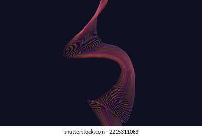 Creative line art. Vector illustration EPS 10. Design elements created using the Blend Tool
