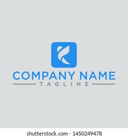 Creative line design letters K shape boxes