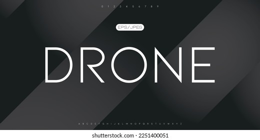 Creative Line font. Modern abstract digital tech font. Logo creative font, type, technology, movie, digital, music, movie. Fonts and illustration in vector format.