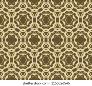 creative line geometric floral ornament with simple shape. seamless vector illustration. texture for design, wallpaper, invitation card, banner, fabric.