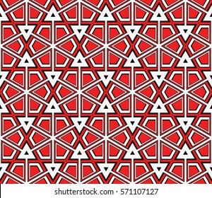 creative line geometric ornament with simple shape. seamless vector illustration. texture for design, wallpaper, invitation card, banner, fabric .