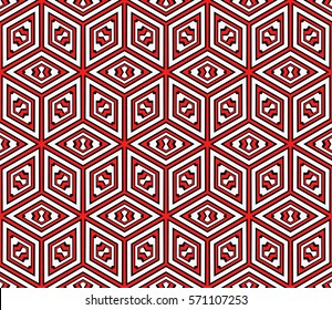 creative line geometric ornament with simple shape. seamless vector illustration. texture for design, wallpaper, invitation card, banner, fabric .