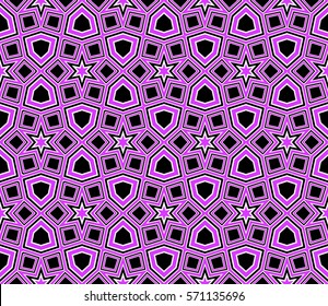 creative line geometric ornament with simple shape. seamless vector illustration. texture for design, wallpaper, invitation card, banner, fabric .