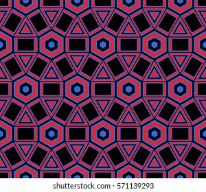 creative line geometric ornament with simple shape. seamless vector illustration. texture for design, wallpaper, invitation card, banner, fabric .