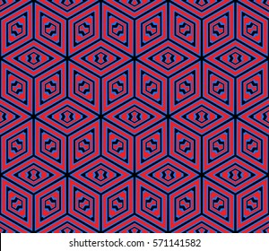 creative line geometric ornament with simple shape. seamless vector illustration. texture for design, wallpaper, invitation card, banner, fabric .