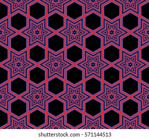 creative line geometric ornament with simple shape. seamless vector illustration. texture for design, wallpaper, invitation card, banner, fabric .