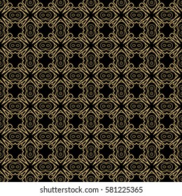 creative line geometric ornament with simple shape. seamless vector illustration. texture for design, wallpaper, invitation card, banner, fabric .