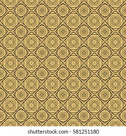 creative line geometric ornament with simple shape. seamless vector illustration. texture for design, wallpaper, invitation card, banner, fabric .
