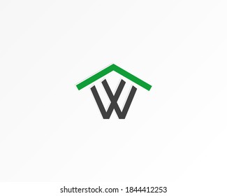 Emblema de vector residencial de línea creativa