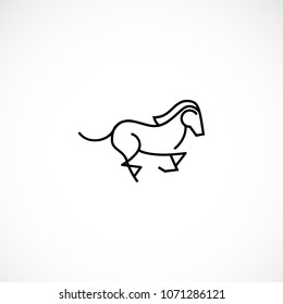 Creative line horse vector designs