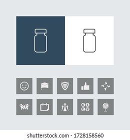 Icono de línea creativa con iconos bonitos. 