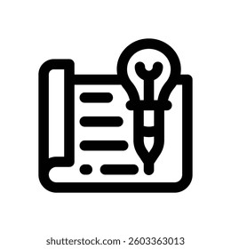 creative line icon. Clean and minimalist vector icon for websites, mobile apps, presentations, and logos. Fully scalable and customizable for any project.
