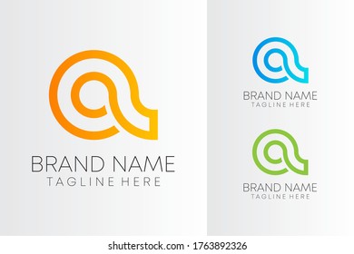 letra de línea creativa un vector de diseño de logotipo. negocios modernos diseño de emblemas de letras icónicas. 