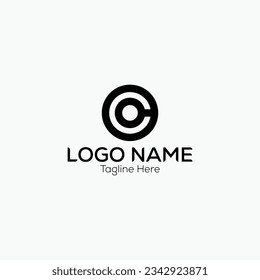 creative line shape logo for coding company  