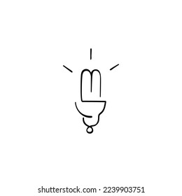 Diseño de iconos de estilo de línea creativa