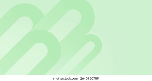 Creative linear green background. Bg, landing page and digital design concept. 3D Rendering