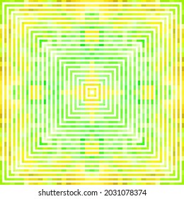 Creative lines pattern colored squares. Colored art festival abstract lines symmetrical background. Mosaic colorful beautiful squares. Modern art color pattern ornament decorative illustration.