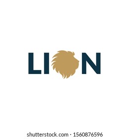 Creative Lion Head Design Logo Concept