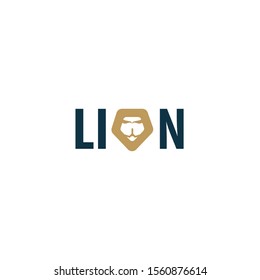 Creative Lion Head Design Logo Concept