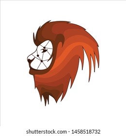 Creative Lion Head Logo Symbol Design Illustration