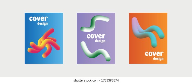 Creative liquid color background design. Poster on cool background. Cover vector design