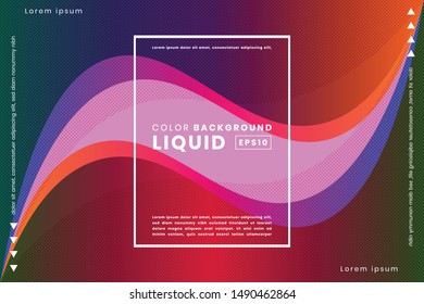 Creative liquid shape gradient background. Applicable for Poster template, landing page, ui, ux ,coverbook, baner, social media posted