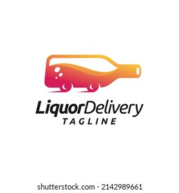 Creative Liquor Delivery Logo Design