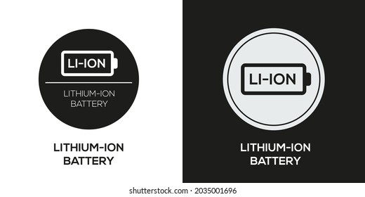 Creative (Lithium-ion battery) Icon ,Vector sign.