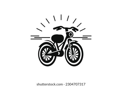 Creative Little Bike Minimal Vector Logo Design Tshirt Sublimation Illustration Tattoo Art