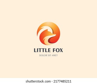 Creative little fox logo gradient